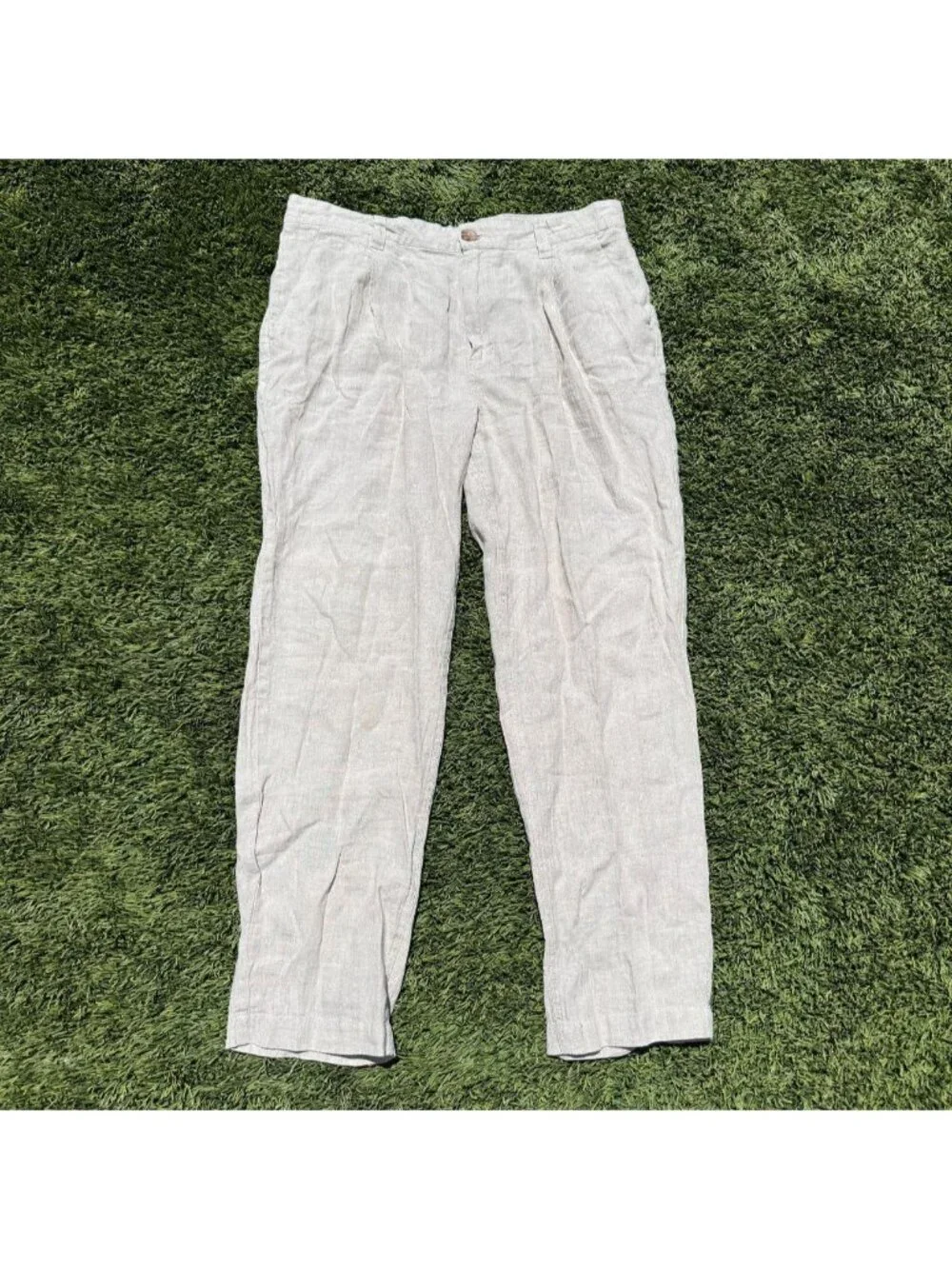 Cotton On 100% Linen Pants Beige Size L